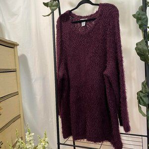 Plus Size Eyelash Sweater